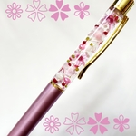 ●送料無料●ハーバリウムボールペン 花材たっぷり❁❀✿✾桜ピンク 春 贈り物 母の日に☆