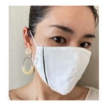 ✨再販✨抗菌、抗ウイルス　超立体マスク　カーキパイピング