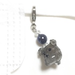 とんぼ玉のマスクチャーム 犬 トイプードル