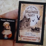 季節限定★ハロウィーンパーティーのお知らせボード＆サインプレートのセット　ホーンテッドマンション