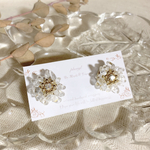 power stone*flower ピアス