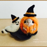 【オーダー品】癒しの妖精✿momoちゃん　ハロウィン　かぼちゃバージョン2
