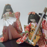 和紙人形　舞と三味線