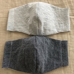 𖧧 デニムダンガリーコットン　立体マスクキット　2枚セット