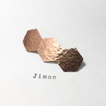 銅バレッタ／hexagon3