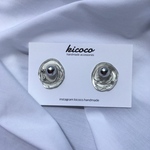 slime シルバービーズピアス