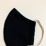 ✳︎NEW✳︎ 大人用立体マスク　ブラック×ラベンダー無地　男女兼用でも使用可❣️白ゴム😷