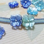 帯留め  紫陽花　二花