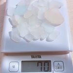 シーグラス✩.*˚ホワイト系70ｇ
