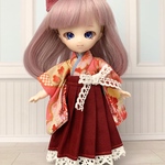 [オビツ11服]古学女生・紬