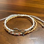 人気♡　アンクレット２本set★ヌーディーイエロー 