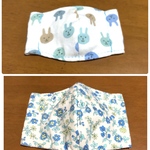 [kxnxilv様専用ページ]子供用ウサちゃん柄🐰と青リバティ柄