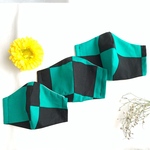 市松模様　Sサイズ　1枚　マスクキット　フィルターポケット付