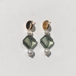 ピアス　ビンテージピアス　レトロピアス　パール　ゴールド