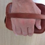 牛革　クラッチバッグ　茶色