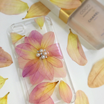 ピンクダリアの押し花iPhone5ケース♡【お値下げ】