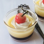 さくらんぼプリンのバッグチャーム
