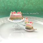 パステルレインボーケーキのピアス、イヤリング🌈