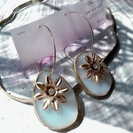 goldflowerアゲートスライスhoop pierce