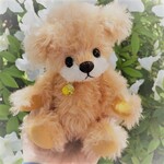 【送料無料】Pipica World ⊂(^(工)^)⊃ #1386　優しいオレンジ色　モヘア　テディベア