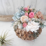 コロンと丸いpreserved flower arrangement