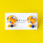 はじけるオレンジピアス／イヤリング