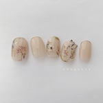 1＊蝶々のボタニカルネイル＊上品*お花*ブライダル*結婚式