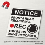 【マグネット】NOW RECORDING/録画中NOTICE-L2:BK/RE