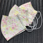 洗える　布マスク　大人用　レース付き