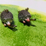 ハリネズミのお食事チェーンピアス