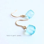 14kgf seablue chalcedony pierce
