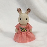シルバニアファミリー　ビオラの刺繍ワンピース