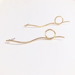 ワンカールゴールドピアス