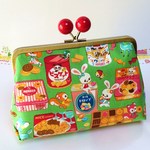 ◇◆お菓子なレトロ動物☆あめ玉がま口通帳ポーチG◆◇