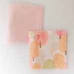 ★ハーフハンカチ　2枚セット★ 《フォレストピンク》