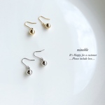 new▷dignified"凛" ピアス／ノンホールイヤリング＊受注製作＊