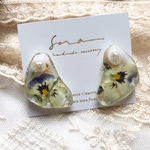 ○ピアス○viola× pearl♡White