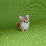 チワワ レッド 羊毛フェルト