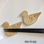 北欧☆ハト型の箸置き☆ペア