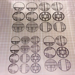 格子窓シート(黒印刷)