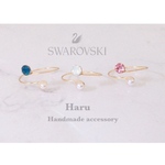 ＊SWAROVSKI＊スワロフスキー×パールのピンキーリング＊
