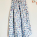 ＊pastel sticks♪ロングティアードスカート（blue)＊