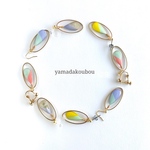 楕円×ペールカラー雫　bi-color ［超軽量］ピアス／イヤリング