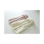 co＊様専用お買い物ページ Short sleeve cable knit White & Baby pink 