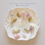 カスピシェルとプリザーブドフラワーのモービル