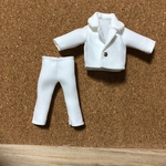 オビツ11用スーツ(白・単品)