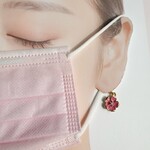 ラスト1点 マスクチャーム ハイビスカス チャーム ピンク