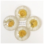 【入荷しました】25㎜フラワーカボション❤︎一輪花（ホワイト ）❤︎4pcs−489