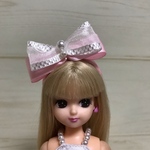 リカちゃんカチューシャ　ダブルリボン