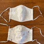 即納！<送料無料>手作り立体マスク、刺繍レース1枚
